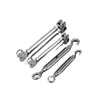 NOzvblxm Gancio e tenditore a occhiello in acciaio inossidabile 304 | Multicolori, dimensioni multiple, attrezzature hardware: tensione della fune metallica(Style A,M6)