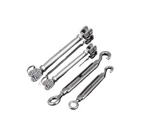 NOzvblxm Gancio e tenditore a occhiello in acciaio inossidabile 304 | Multicolori, dimensioni multiple, attrezzature hardware: tensione della fune metallica(Style B,M8)