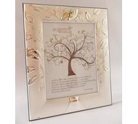 NOZZE D'ORO 50° ANNIVERSARIO DI MATRIMONIO CORNICE ARGENTO 25x20 FOTO 18x13