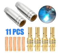 Nozzle Contatto Punta Mig Saldatore Set 15AK 0.8mm 0.030in Conduttivo 4 Porta