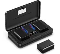 NP-FW50 Caricabatterie con lettore di schede (batterie escluse) Compatibile con SONY NEX-7/5N/F3/5R/6/3/3A/3D/3DW/3K/3KS/5/5A/5C/5D/5DB/5HB/5K/A6000/ A7/A7II/A7RII/A7R/A55/RX10 e altro