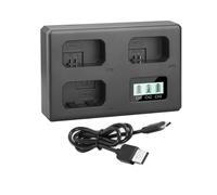 NP-FW50 NPFW50 Caricabatteria Caricabatterie a 3 Slot per Alpha ZV-E10 A6400 A6500 A6300 A6000 A7 A7R A7RII A7II A7SII