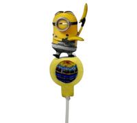 Np-Italia Porta Chupa Chups Personalizzato, Confezione da 10 Pezzi Supporto per Lollipop in Cartoncino con Personaggi Disney, Marvel e Minions, Decorazione per Feste (Minions)