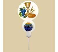 Np-Italia Porta Chupa Chups Personalizzato, Confezione da 10 Pezzi Supporto per Lollipop in Cartoncino con Personaggi Disney, Marvel e Minions, Decorazione per Feste (Comunione)