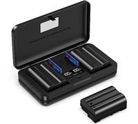 NP-W235 (2000mA) - Set caricabatterie multifunzione per fotocamera (incluse due batterie) compatibile con Fujifilm XS20 XT5 XT4 GFX 100S/50SII/50S2 XH2S XH2 Microsingle Digital Camera X-T4 X-T5 X-H2S