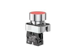 NP2 Flat Button Mushroom Head Button Switch Xb2 Knob Starts Emergency Stop Ba31 Self Reset Self-locking Button With Light MQXFCZUX(NP2-BA42)