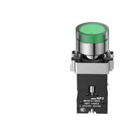 NP2 Flat Button Mushroom Head Button Switch Xb2 Knob Starts Emergency Stop Ba31 Self Reset Self-locking Button With Light BIANMTSW(NP2-BW3361 220V)