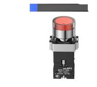 NP2 Flat Button Mushroom Head Button Switch Xb2 Knob Starts Emergency Stop Ba31 Self Reset Self-locking Button With Light AUOQKQUT(NP2-BW3462 220V)
