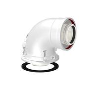NPE Curva di Partenza Coassiale A 90°per Caldaie Ø 60/100