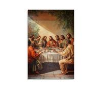 NPEJLCIGH Christian Mural- The Last Supper - Comunione degli Apostoli (Matteo 26-26-28) Decorazione da parete moderna da appendere - Stampa artistica murale 40 x 60 cm