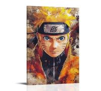 NPEJLCIGH Poster a tema anime, La leggenda di Naruto Uzumaki, L'ascesa della foglia nascosta, decorazione da parete moderna, stampa artistica da parete, 60 x 90 cm