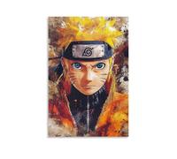 NPEJLCIGH Poster a tema anime, La leggenda di Naruto Uzumaki, L'ascesa della foglia nascosta, decorazione da parete moderna da appendere, stampa artistica murale 50 x 75 cm