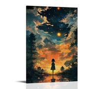 NPEJLCIGH Poster a tema anime, The Radiant Journey of Hikari, una storia di luce e ombra, decorazione da parete moderna da appendere, stampa artistica murale, 30 x 45 cm