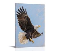 NPEJLCIGH Un'aquila allarga le ali, decorazione da parete moderna da appendere - Stampa artistica murale 20 x 30 cm