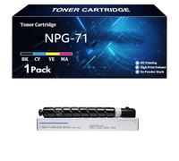 NPG-71 GPR-55 C-EXV51 Cartuccia Toner Compatibile con Inchiostro per Canon iR-ADV DX C5760 DX C5750 DX C5740 DX C5735 C5560 C5550 C5540 C5535 Stampante,C-1 pcs