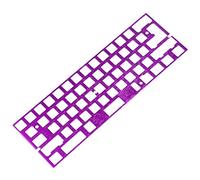 NPKC Piastra per scheda di posizionamento anodizzata con finitura in alluminio CNC per tastiera GH60 60% Supporto fai-da-te ISO ANSI WKL (viola Aggiungi stabilizzatori completi)