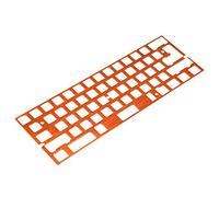 NPKC Piastra per scheda di posizionamento anodizzata finitura in alluminio CNC per GH60 60% tastiera supporto fai-da-te ISO ANSI WKL (arancione Aggiungi stabilizzatori completi)