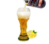 nplaseta Boccale da birra da 500 ml, per osservare il calcio, Coppa del Mondo per birra, cocktail, bevande, feste di calcio