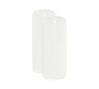 npluseins 1389.1908 - Federa per Cuscino cilindrico, in Jersey, Tinta Unita, Bianco, ca. 40 x 15 cm