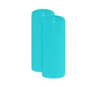 npluseins 1389.1908 - Federa per Cuscino cilindrico, in Jersey, Tinta Unita, Turchese, ca. 40 x 15 cm