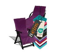 npluseins 1521.2199 - Cuscino per mobili da giardino con cappuccio, in ratina, Microfibra; 100% poliestere., bacca, Gartenliege