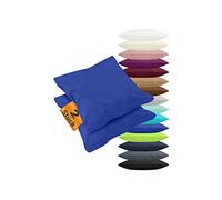 npluseins 2er Pack Kissenbezüge aus Jersey-Baumwolle in unifarbenem Design 1179.1539, ca. 40 x 60 cm, royal