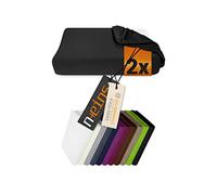 npluseins Confezione da 2 copricuscini in 5 Colori Adatti per Cuscini Sanitari della Taglia S â€“ XL o Cuscino cervicale in Viscosa o Schiuma Fredda