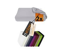 npluseins Confezione da 2 copricuscini in 5 Colori Adatti per Cuscini Sanitari della Taglia S – XL o Cuscino cervicale in Viscosa o Schiuma Fredda