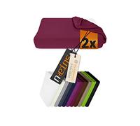 npluseins Confezione da 2 copricuscini in 5 colori adatti per cuscini sanitari della taglia S â€“ XL o cuscino cervicale in viscosa o schiuma fredda