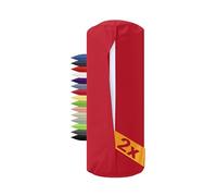 npluseins Confezione da 2 federe per cuscini cervicali, 40 x 15 cm, 100% cotone, 1596.2330, 40 x 15 cm, colore rosso
