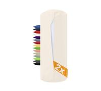 npluseins Confezione da 2 federe per cuscini cervicali, 40 x 15 cm, 100% cotone, 1600,2330, 40 x 15 cm, colore naturale