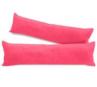 npluseins Confezione da 2 federe per cuscino in pile Coral (2 pezzi) 1257.1667, circa 40 x 145 cm, colore: rosa