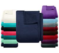 npluseins Coral Fleece 1523.2204 - Coperta in pile, 150 x 200 cm, colore: Blu marino