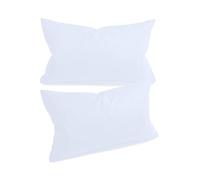 npluseins Fodera per cuscino in confezione doppia e design semplice 1154.1498, circa 30 x 50 cm, bianco