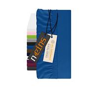 npluseins Lenzuolo con angoli elasticizzati per topper, 100% cotone, 1544.2231, ca. 140-160 x 200 cm, colore: royal