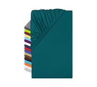 npluseins Lenzuolo con angoli in microfibra - traspirante e anallergico, 1519.2192, ca. 90-100 x 200 cm, colore: Petrolio