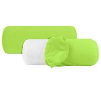 npluseins Set da 2 federe in cotone - jersey - tanti colori 1331.1812, 40 x 15 cm, verde mela