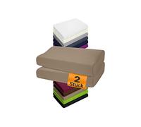npluseins Set da 2 federe per cuscino per cuscino sanitario 1450.2049, 1 confezione (2 pezzi) - Federe 35-40 x 55-60 cm, Sabbia
