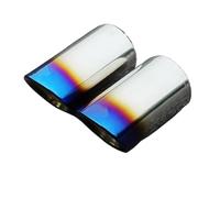 NPNGLCKCVF Per A3 8V 8P A4 B8 A1 Q5 A5 Accessori Auto 2 Pezzi Punta Scarico Auto Copertura Tubo Marmitta(Blu)