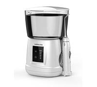 NPO Water Pulse Flosser Professional for Teeth, Gums, Braces, Dental Care, Electric Power with 10 Settings, 6 Tips For Multiple Users and Needs, 1000 ml, Oral Igiene Dentale Flosser (White)