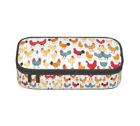 NPOREJKNGF A Brood of Chickens - Astuccio multiuso in tessuto Oxford resistente, per scuola, ufficio e viaggi, Nero , Taglia unica, Organizer per borse