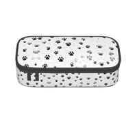 NPOREJKNGF Astuccio con stampa di ossa di cane con design a stampa completa - Custodia multiuso in tessuto Oxford resistente per scuola, ufficio e viaggi, Nero , Taglia unica, Organizer per borse