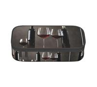 NPOREJKNGF Astuccio per matite con stampa completa, in tessuto Oxford resistente, multiuso, per scuola, ufficio e viaggio, Nero , Taglia unica, Organizer per borse