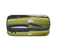 NPOREJKNGF Astuccio per matite da golf, con stampa completa, in tessuto Oxford resistente, multiuso, per scuola, ufficio e viaggio, Nero , Taglia unica, Organizer per borse