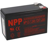 NPP Batteria Al Piombo AGM NP12-7.2 12V 7,2Ah Comp, 7Ah 7,5Ah 8Ah 9Ah 6,3