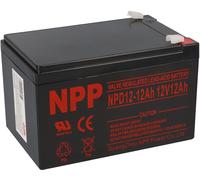 NPP Batteria Al Piombo AGM Npd 12-12 12V 12Ah Ciclo Compatibile 13Ah 14Ah 15Ah