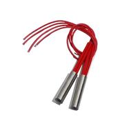 NPQRKJYH Elemento riscaldante del riscaldatore a cartuccia da 2 pezzi, tubo da 16 mm, lunghezza del tubo 50 mm, 80 mm, 100 mm, 120 mm, 150 mm.(220V,400W 16x100mm)