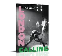 NPSFXC The Clash London CallingWall Art - Poster decorativo moderno e minimalista, impermeabile, facile da mantenere, per soggiorno, camera da letto, sfondo da parete per migliorare lo stile, 30 x 45