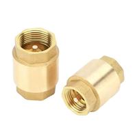 NPT Brass Check Valve Female Thread In-Line Spring for Water Control 1/2" 3/4" 1" 2" 1-1/2" 1-3/4" DN15 DN20 DN25 DN32 DN40 DN50(2")
