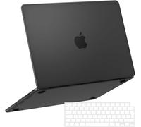NPUOLS Cover per MacBook Pro 14 Pollici M5 M4 M3 M2 M1 Pro Max 2025-2021 A3434 A3112 A3401 A3185 A2918 A2992 A2779 A2442,Come il Colore Originale, Custodia Rigide e EU Tastiera Cover,Space Black Opaco